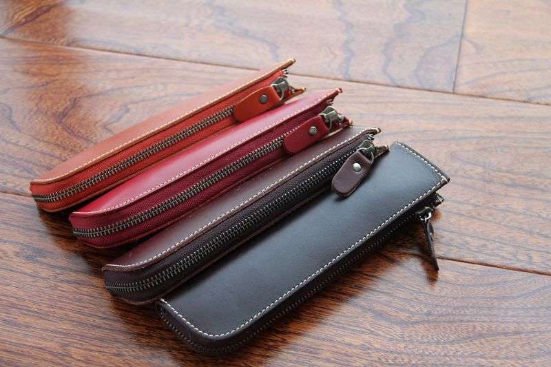 革ペンケース 上質な本革製筆箱