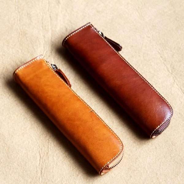 革ペンケース 上質な本革製筆箱