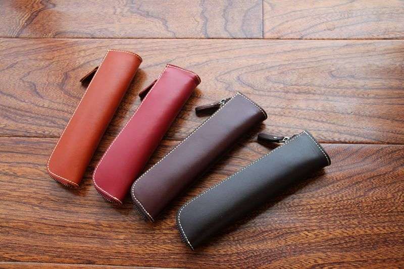 革ペンケース 上質な本革製筆箱