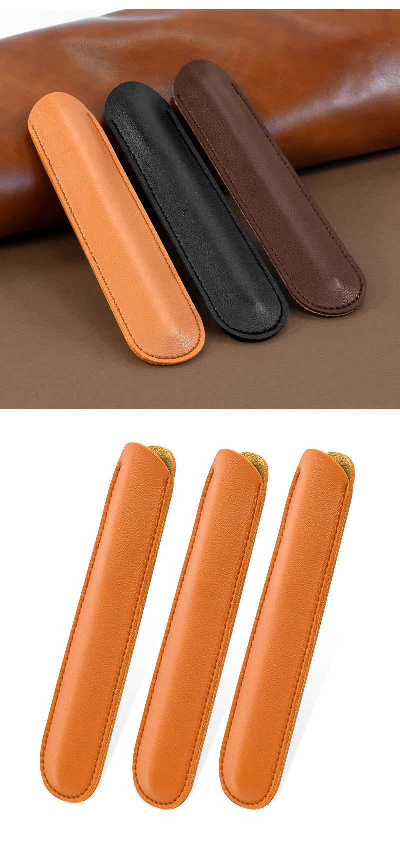 革ペンケース 職人技が光る革製筆箱